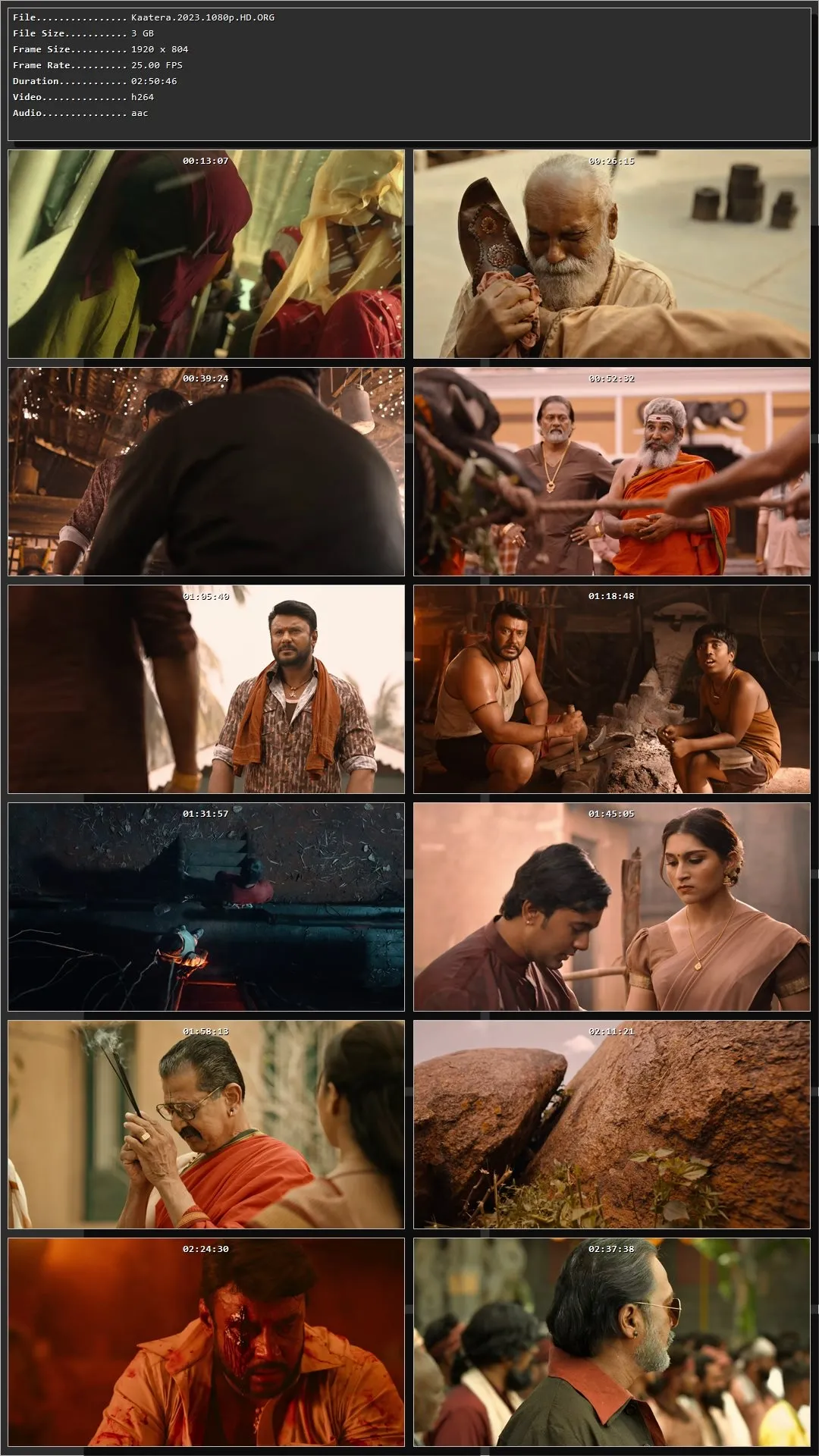 Kaatera (2023) (Hindi – Kannada) HDRip 720p – 480p – 1080p
