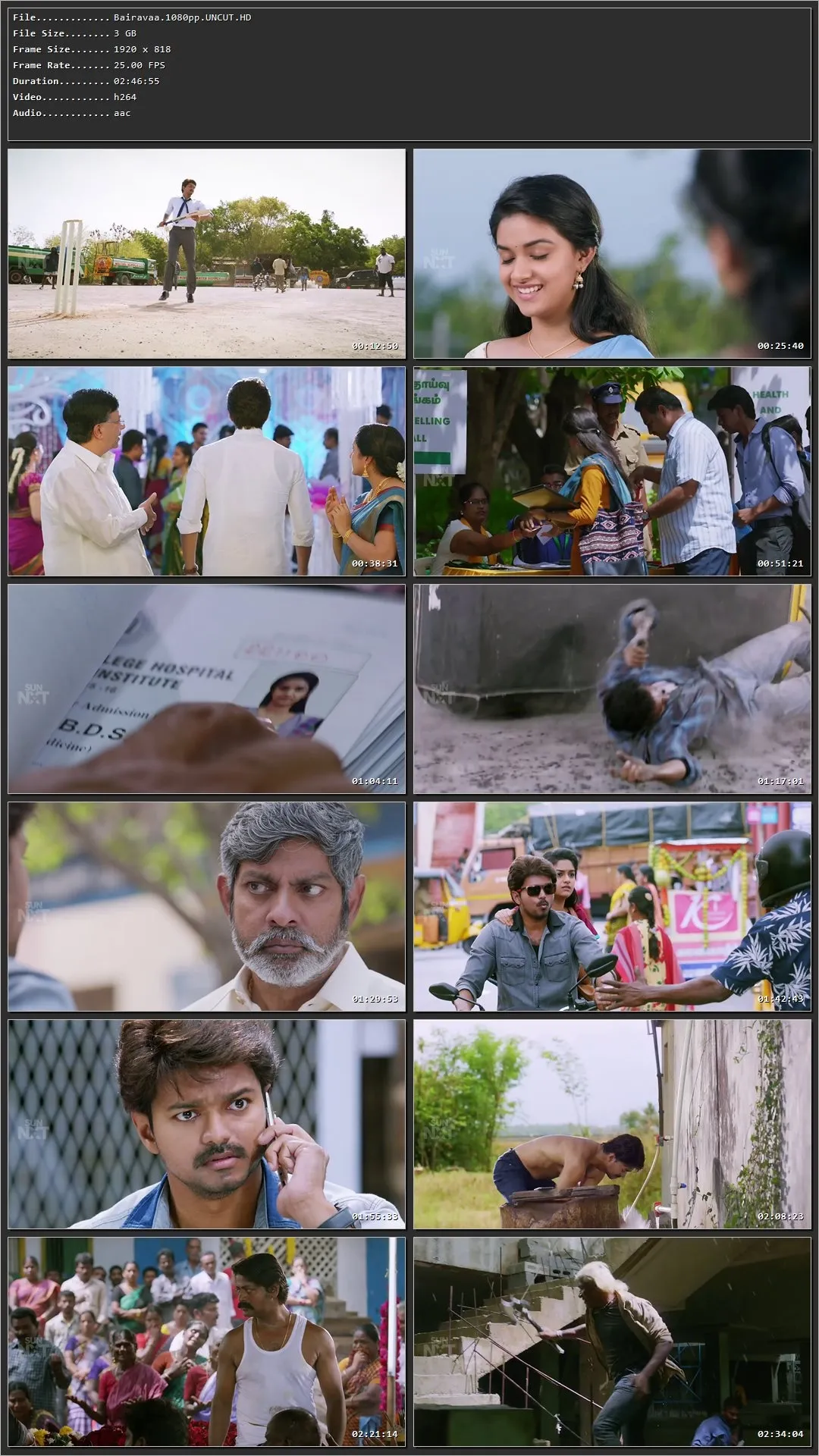 Bairavaa (2017) (Hindi – Tamil) HDRip 720p – 480p – 1080p