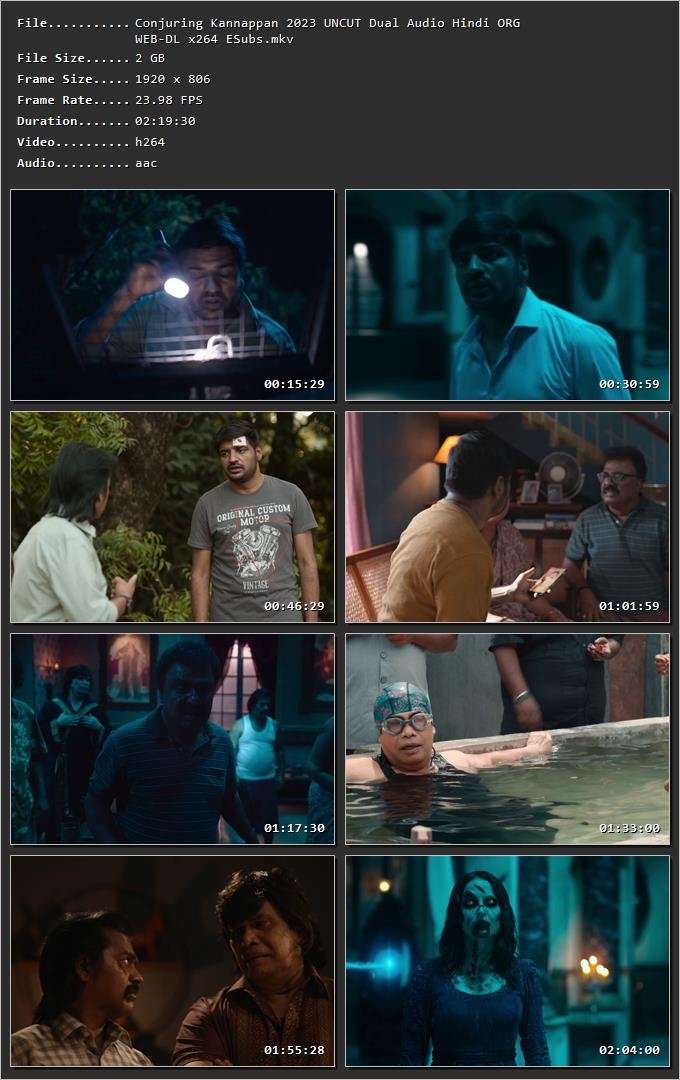 Conjuring Kannappan 2023 Hindi Dual Audio HDRip 1080p – 720p – 480p