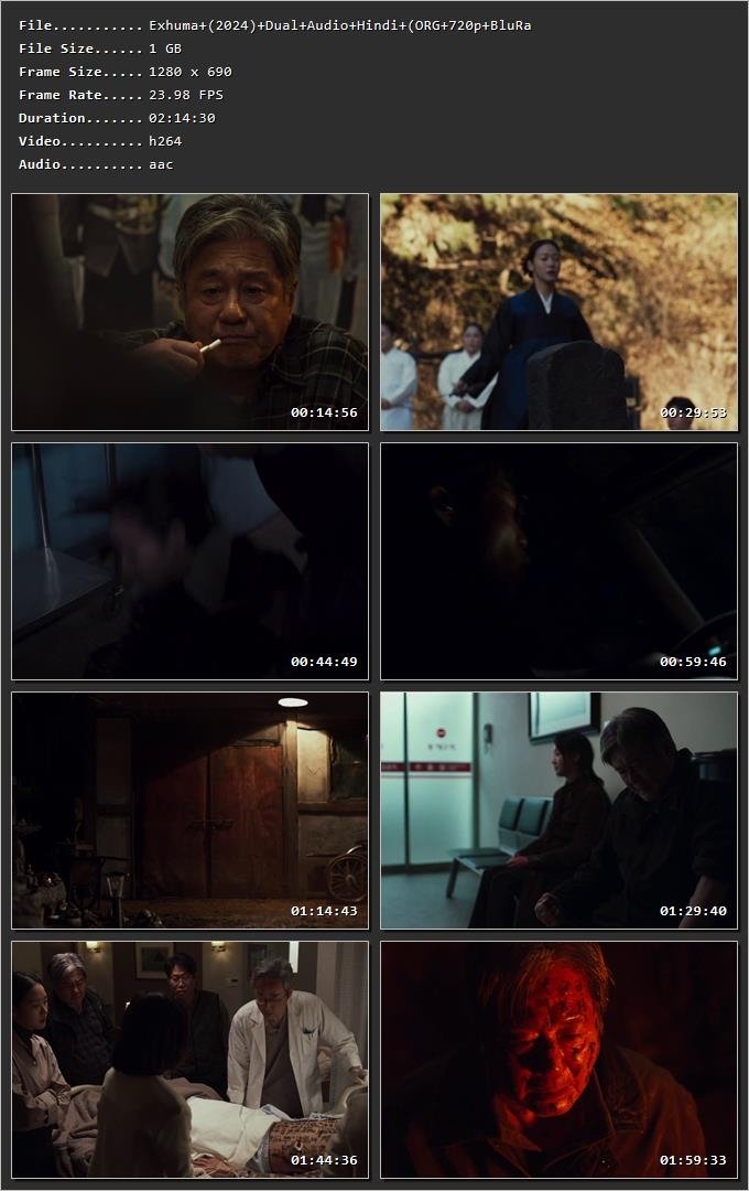 Exhuma (2024) Hindi Dual Audio HDRip 1080p – 720p – 480p