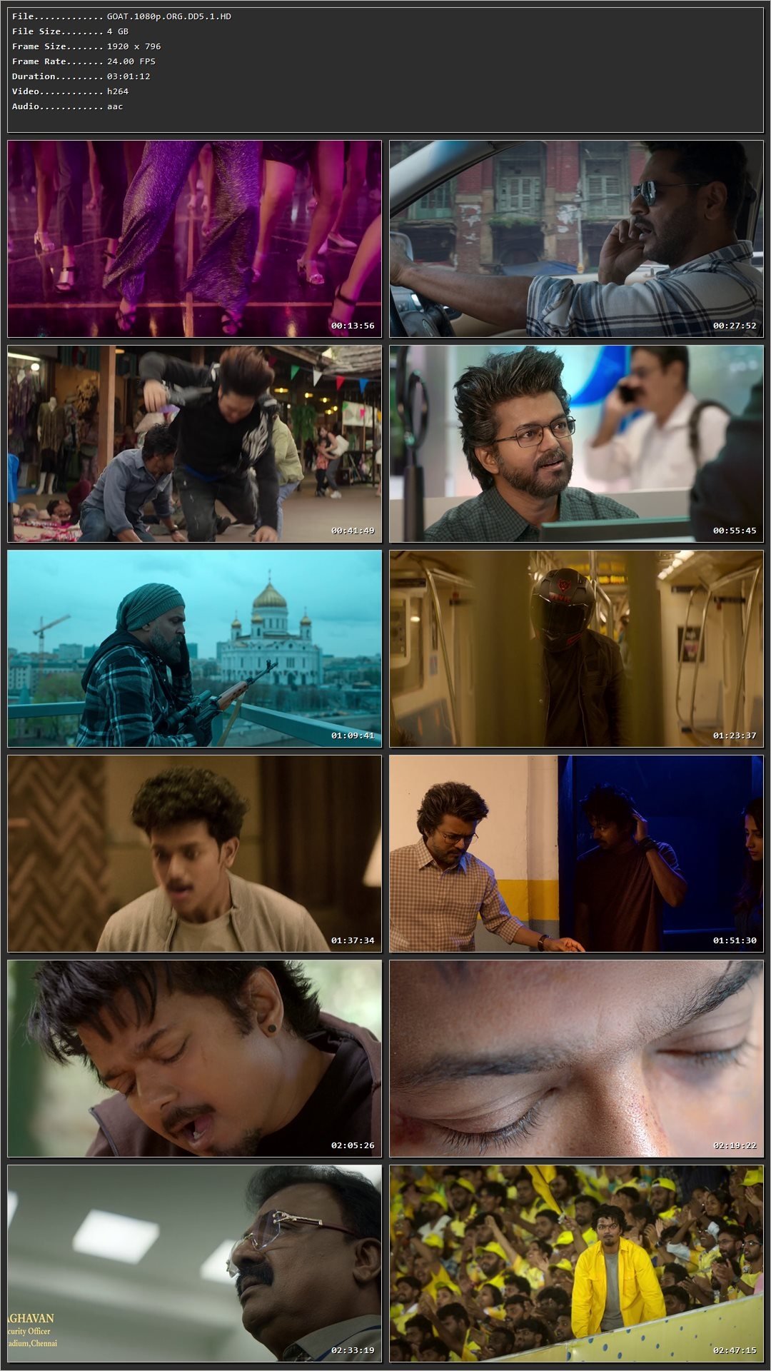 GOAT – The Greatest of All Time 2024 Hindi Dual Audio HDRip 1080p – 720p – 480p