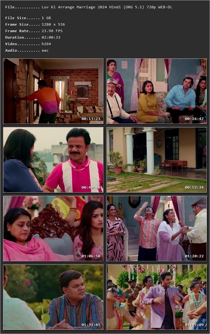 Luv Ki Arrange Marriage 2024 Hindi HDRip 720p – 480p – 1080p