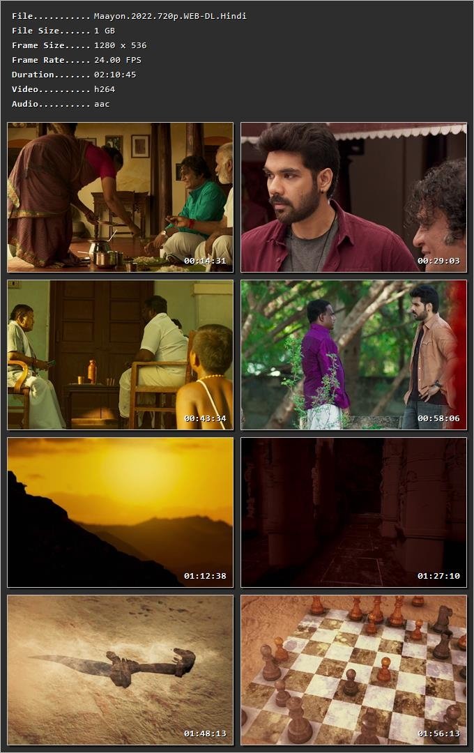 Maayon (2022) [Hindi + Tamil] HDRip 720p – 480p – 1080p