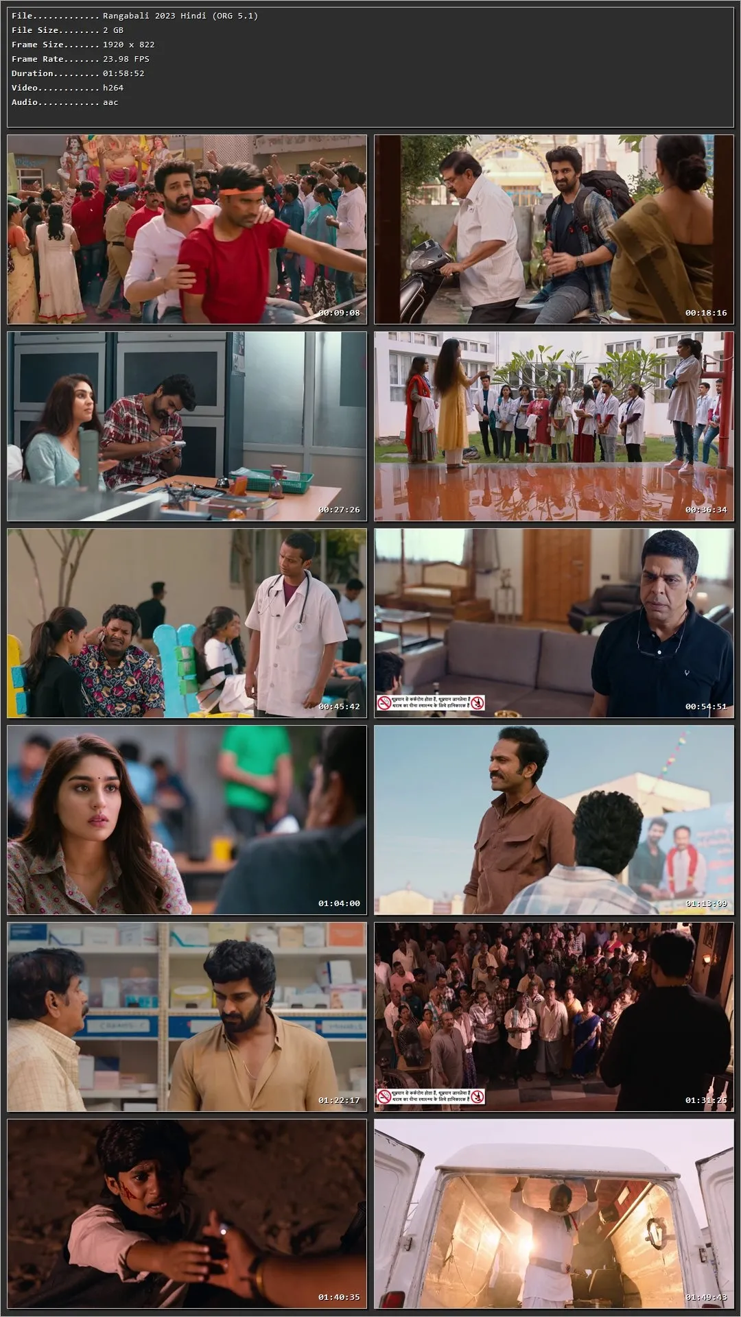 Rangabali 2023 Hindi (ORG 5.1) HDRip 720p – 480p – 1080p