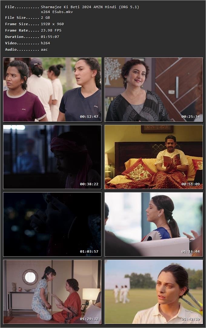 Sharmajee Ki Beti 2024 Hindi HDRip 720p – 480p – 1080p