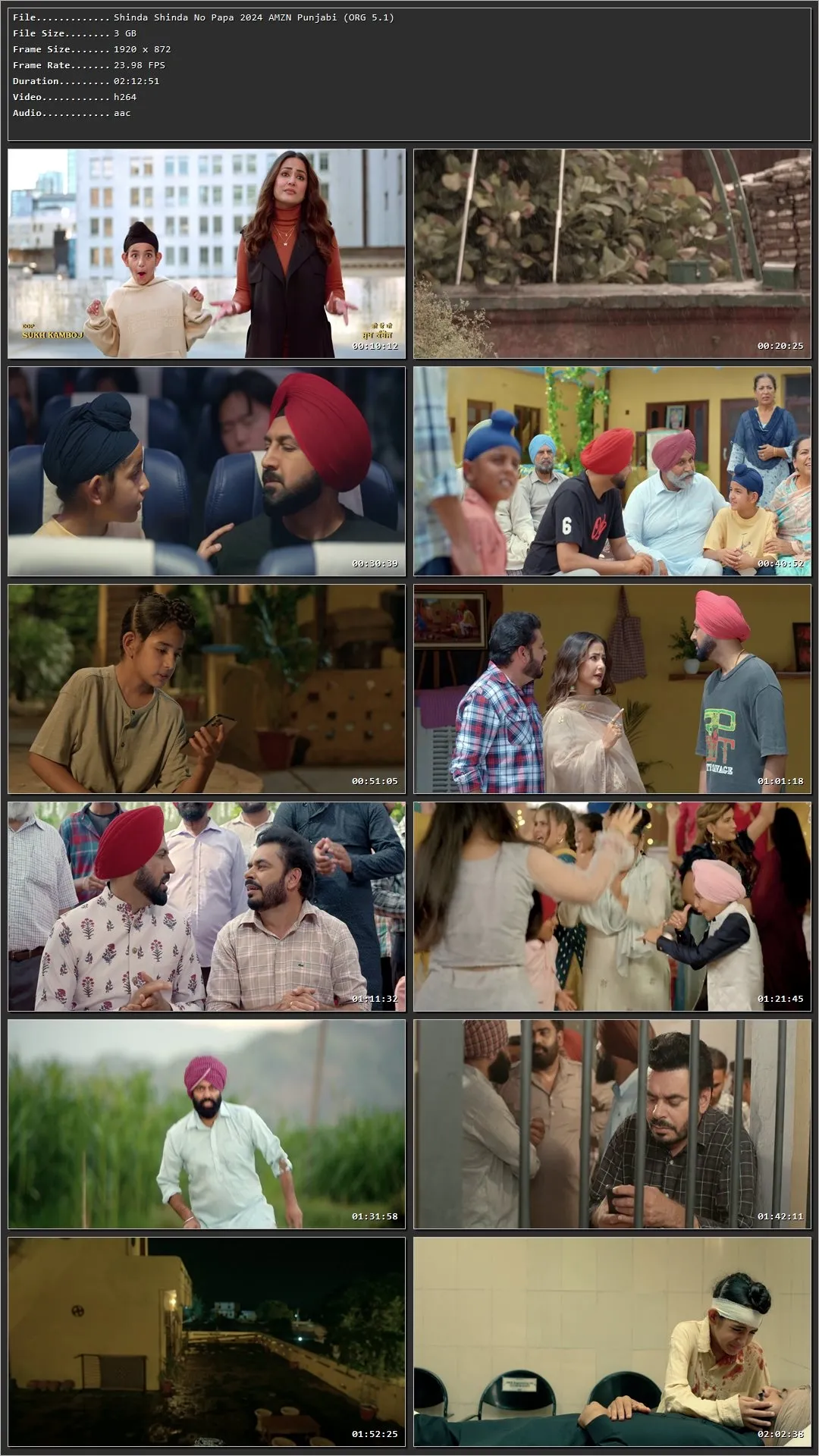 Shinda Shinda No Papa 2024 Punjabi HDRip 720p – 480p – 1080p