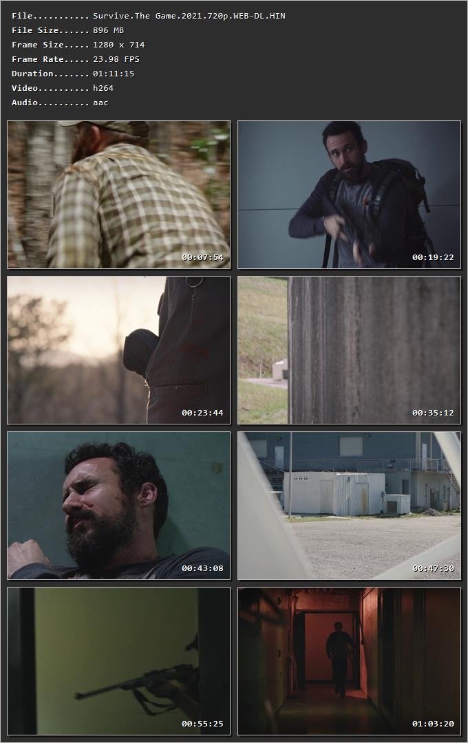 Survive the Game (2021) Hindi Dual Audio HDRip 720p – 480p