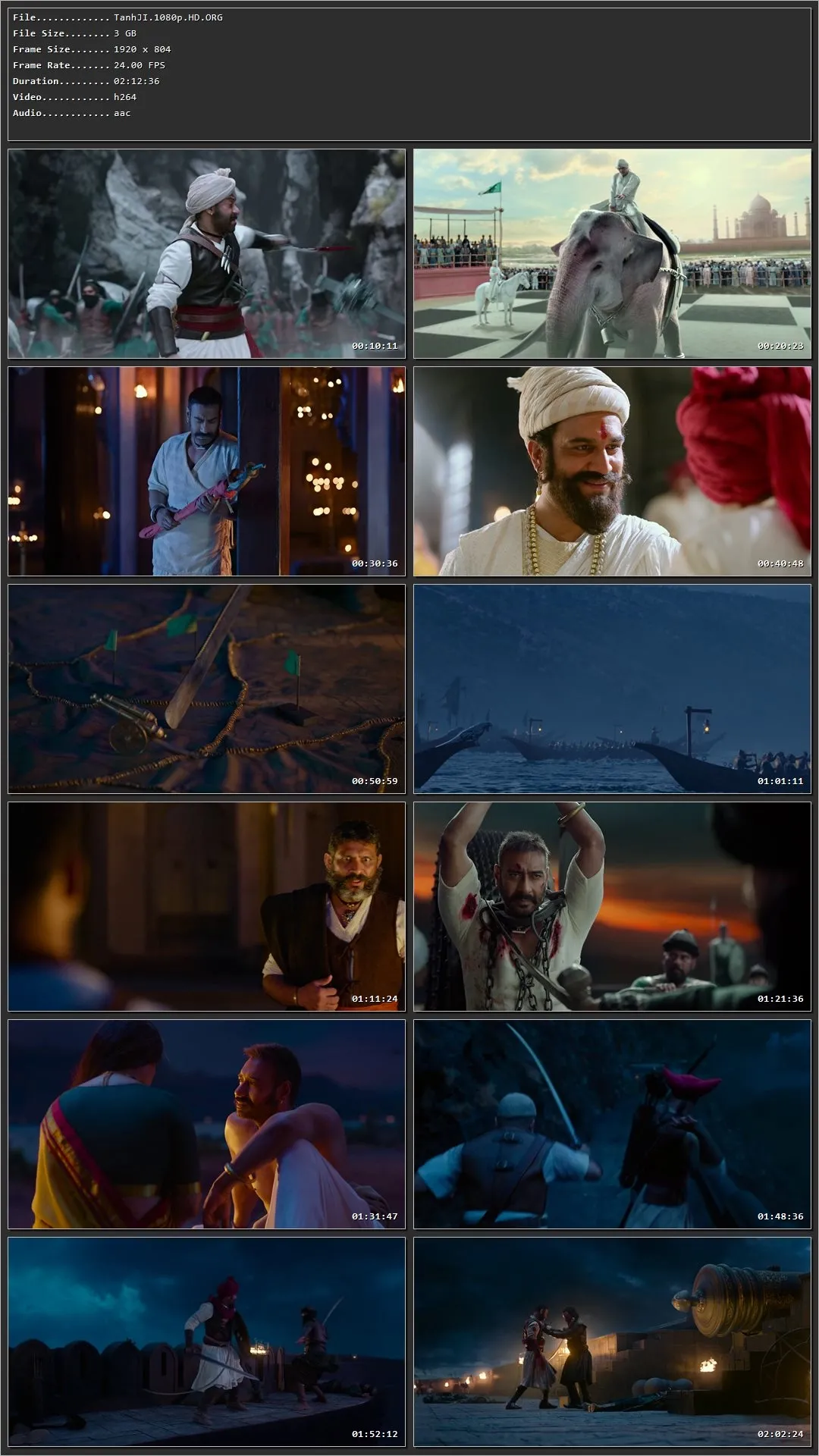 Tanhaji (2020) (Hindi – Marathi) HDRip 720p – 480p – 1080p