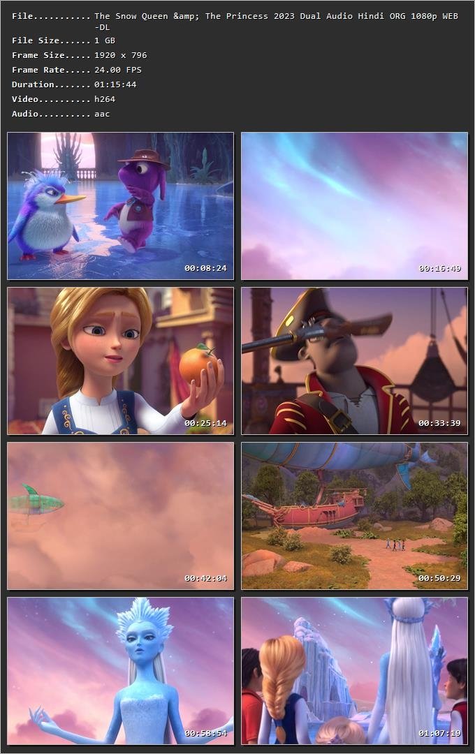 The Snow Queen and the Princess 2023 Hindi Dual Audio HDRip 1080p – 720p – 480p