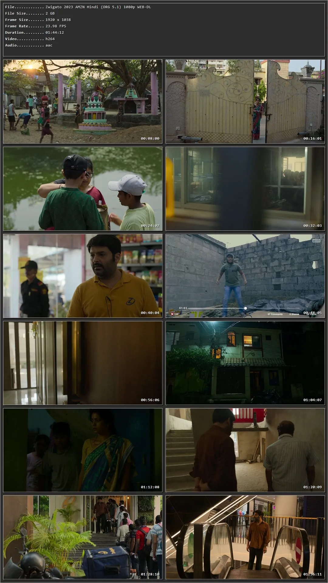 Zwigato 2023 Hindi Movie HDRip 720p – 480p – 1080p